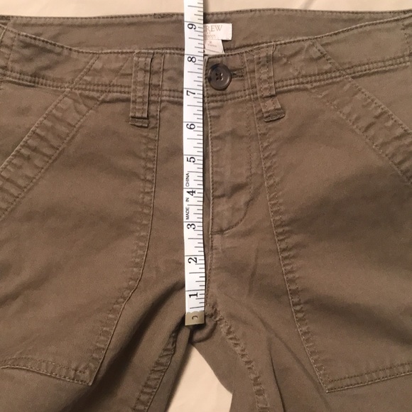 J Crew Petite Chinos, Size 2; Olive green/fatigue colour - Picture 5 of 5